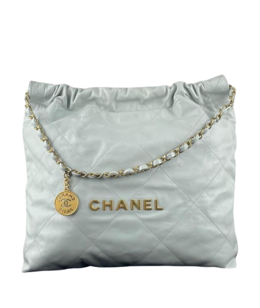 CHANEL Белая кожаная сумка через плечо, фото 1