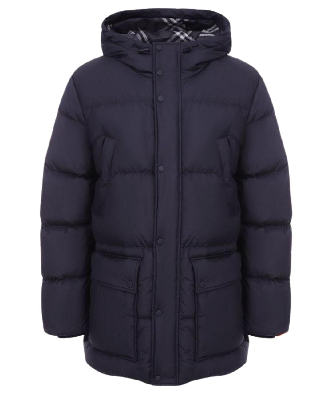 BURBERRY Черный полиэстеровый пуховик, фото 1