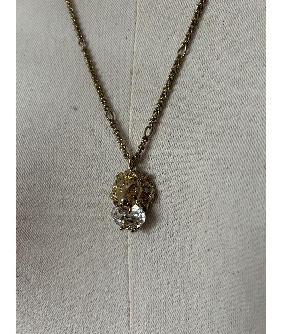 GUCCI Золотое латунное колье, фото 3