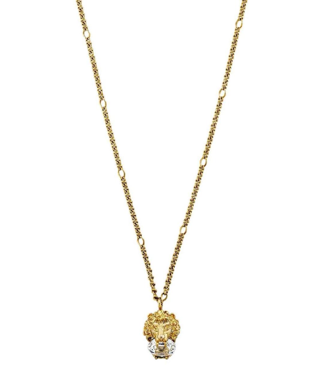 GUCCI Золотое латунное колье, фото 8