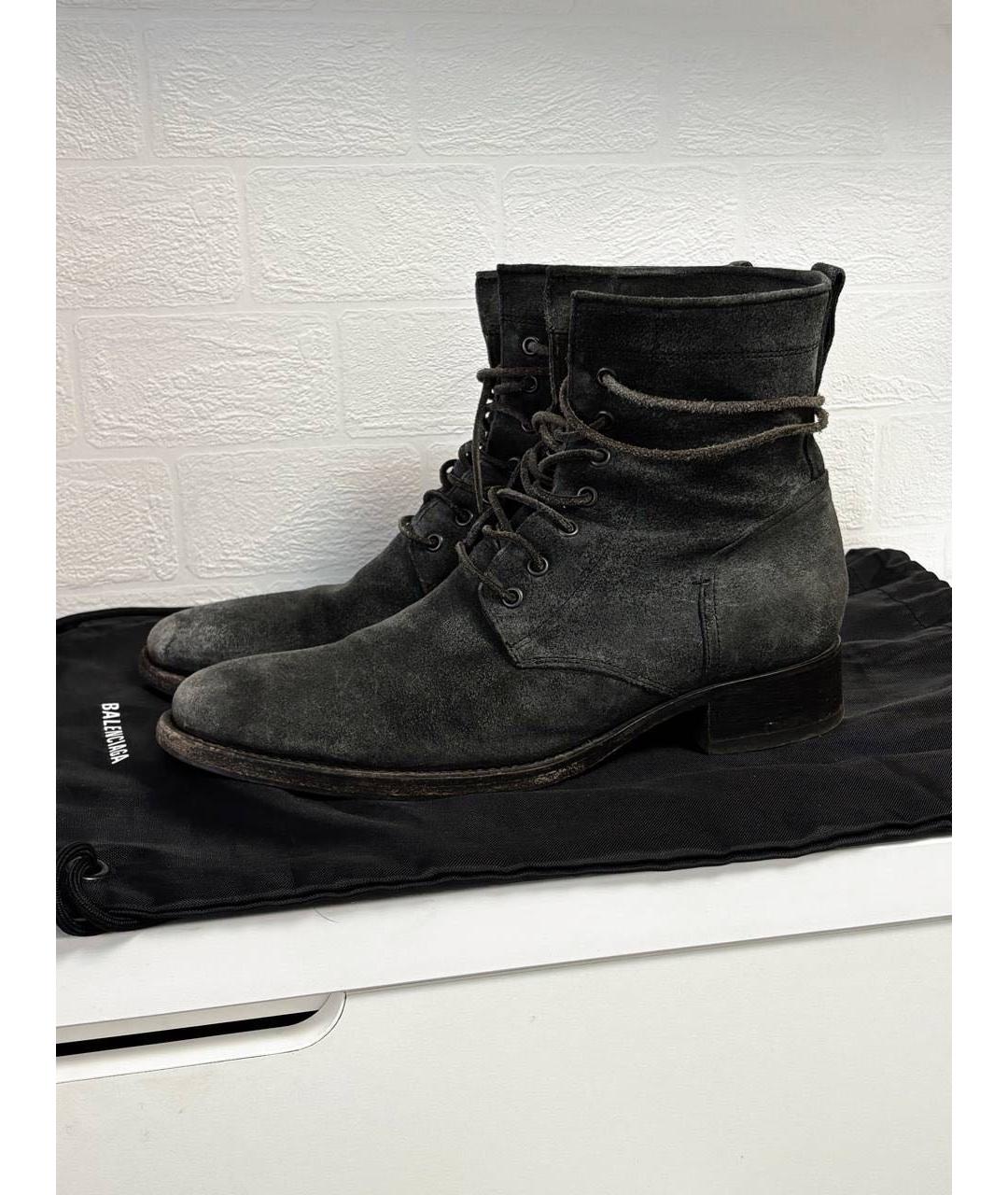 BUTTERO Черные кожаные высокие ботинки, фото 5