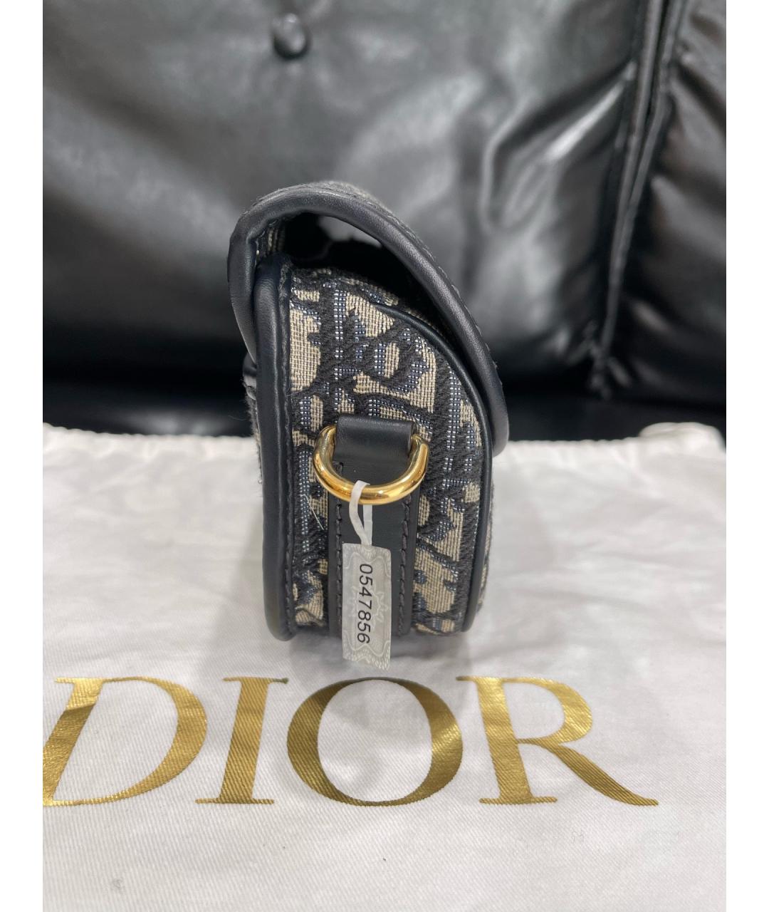 CHRISTIAN DIOR Черная жаккардовая сумка через плечо, фото 2