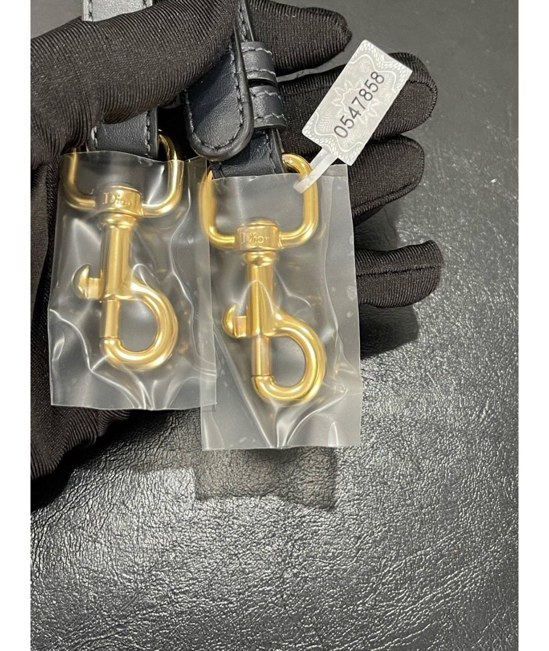 CHRISTIAN DIOR Черная жаккардовая сумка через плечо, фото 7