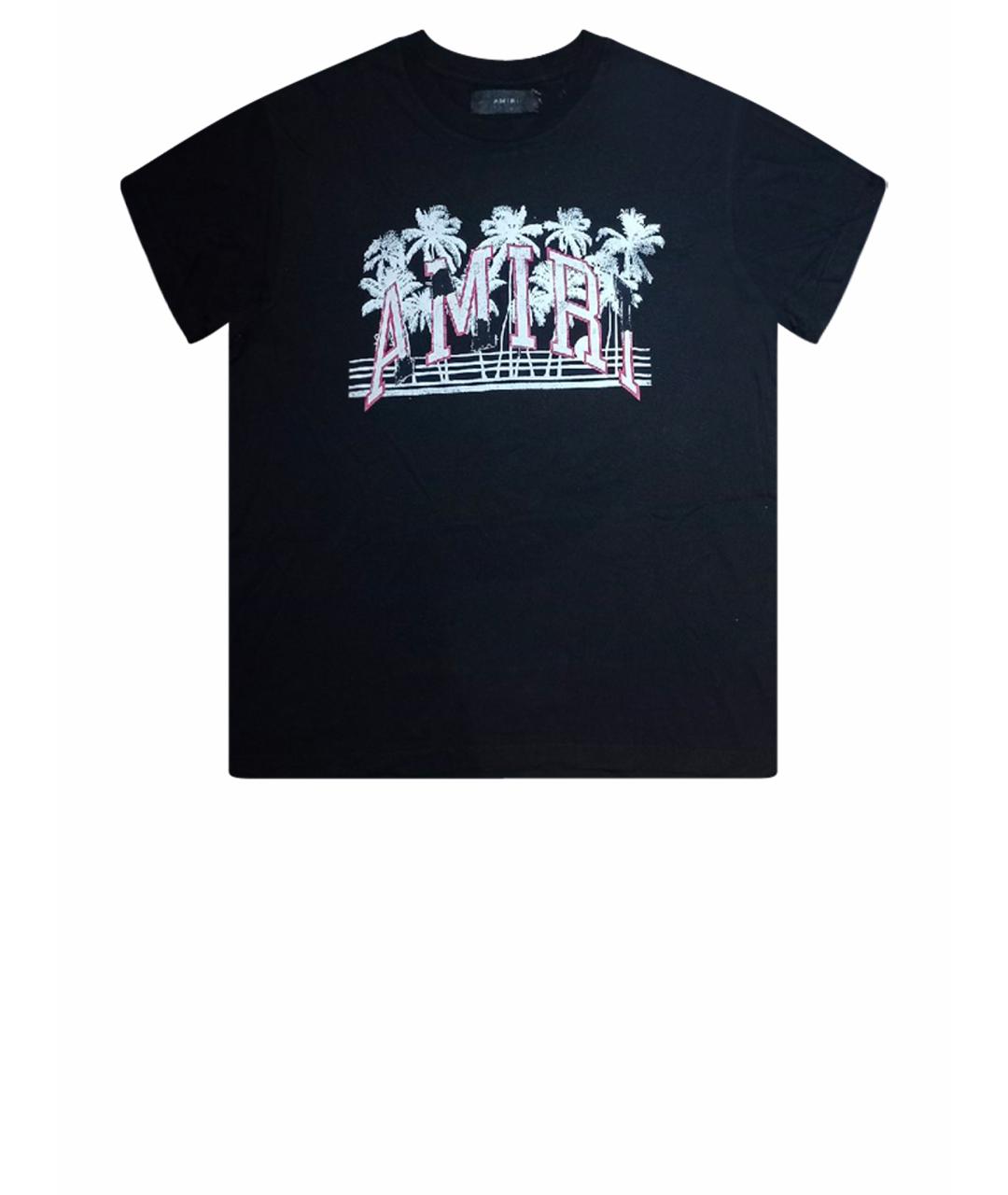 AMIRI Черная хлопковая футболка, фото 1
