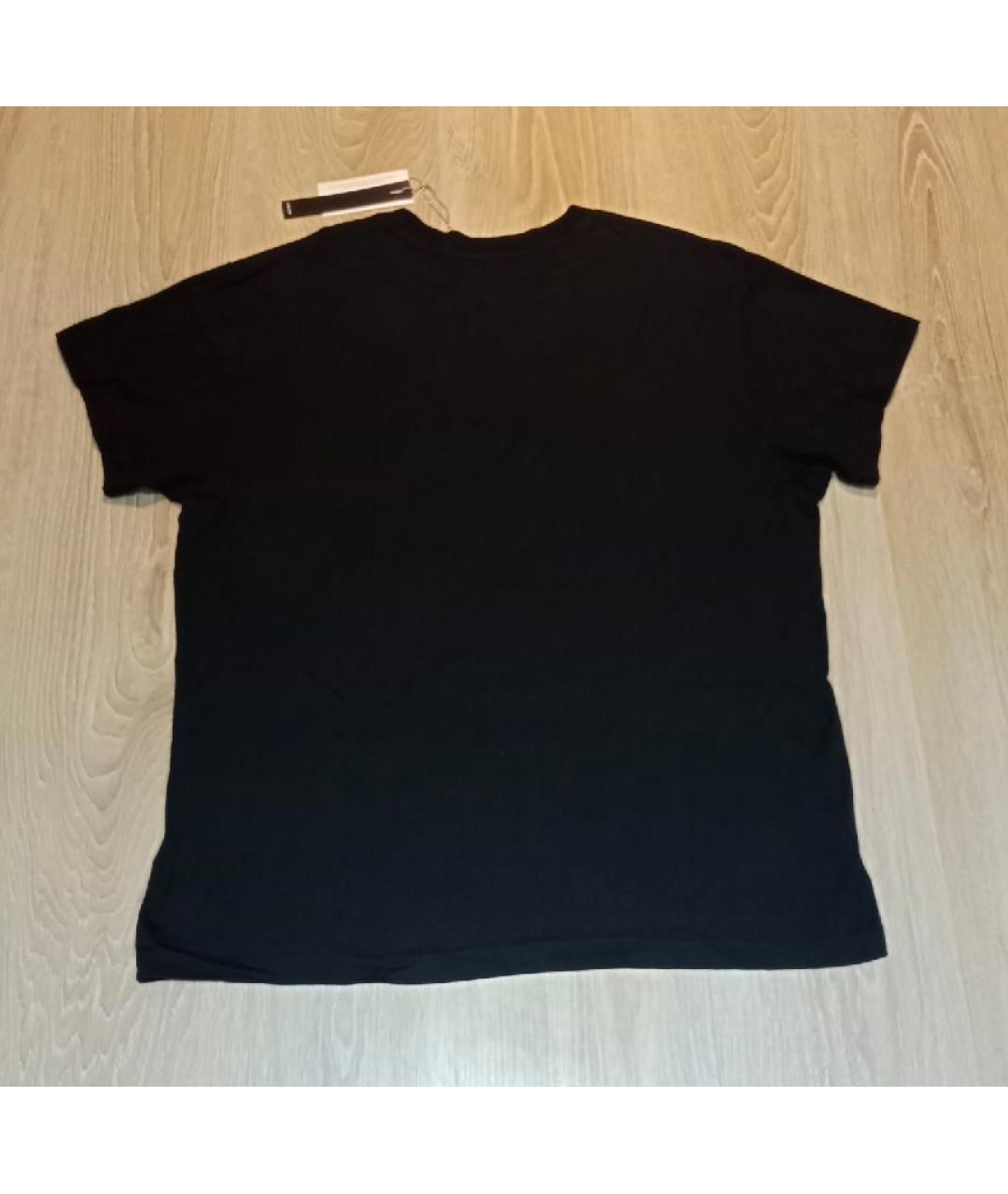 AMIRI Черная хлопковая футболка, фото 2