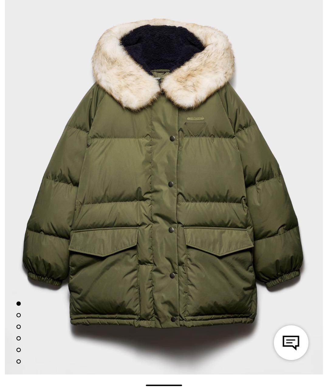 PRADA Зеленый пуховик, фото 5