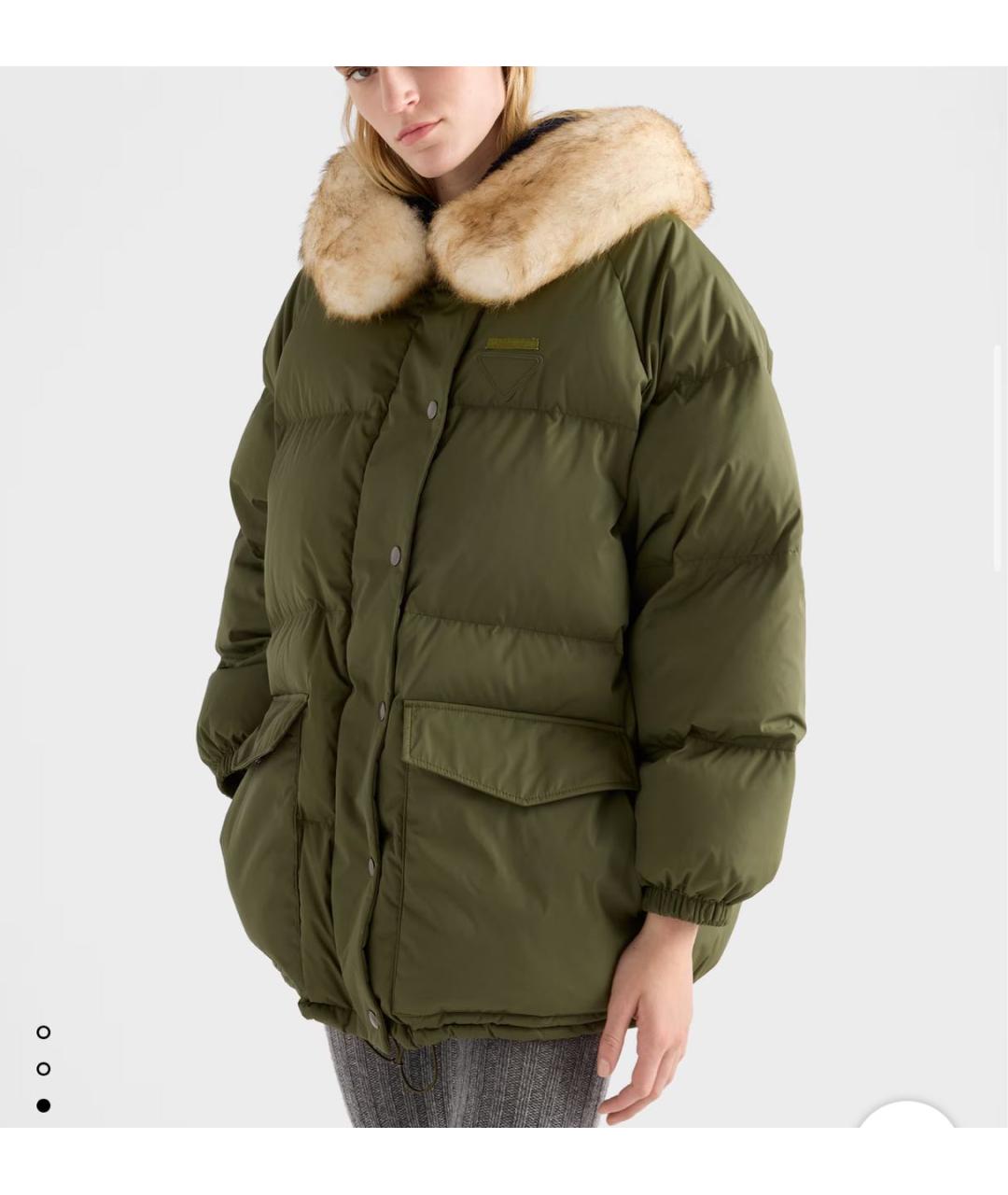 PRADA Зеленый пуховик, фото 3