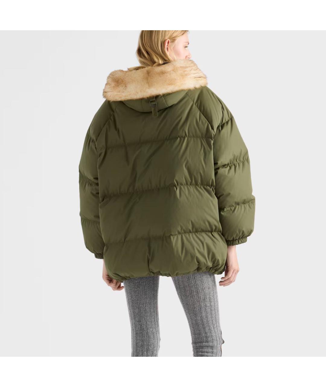 PRADA Зеленый пуховик, фото 4