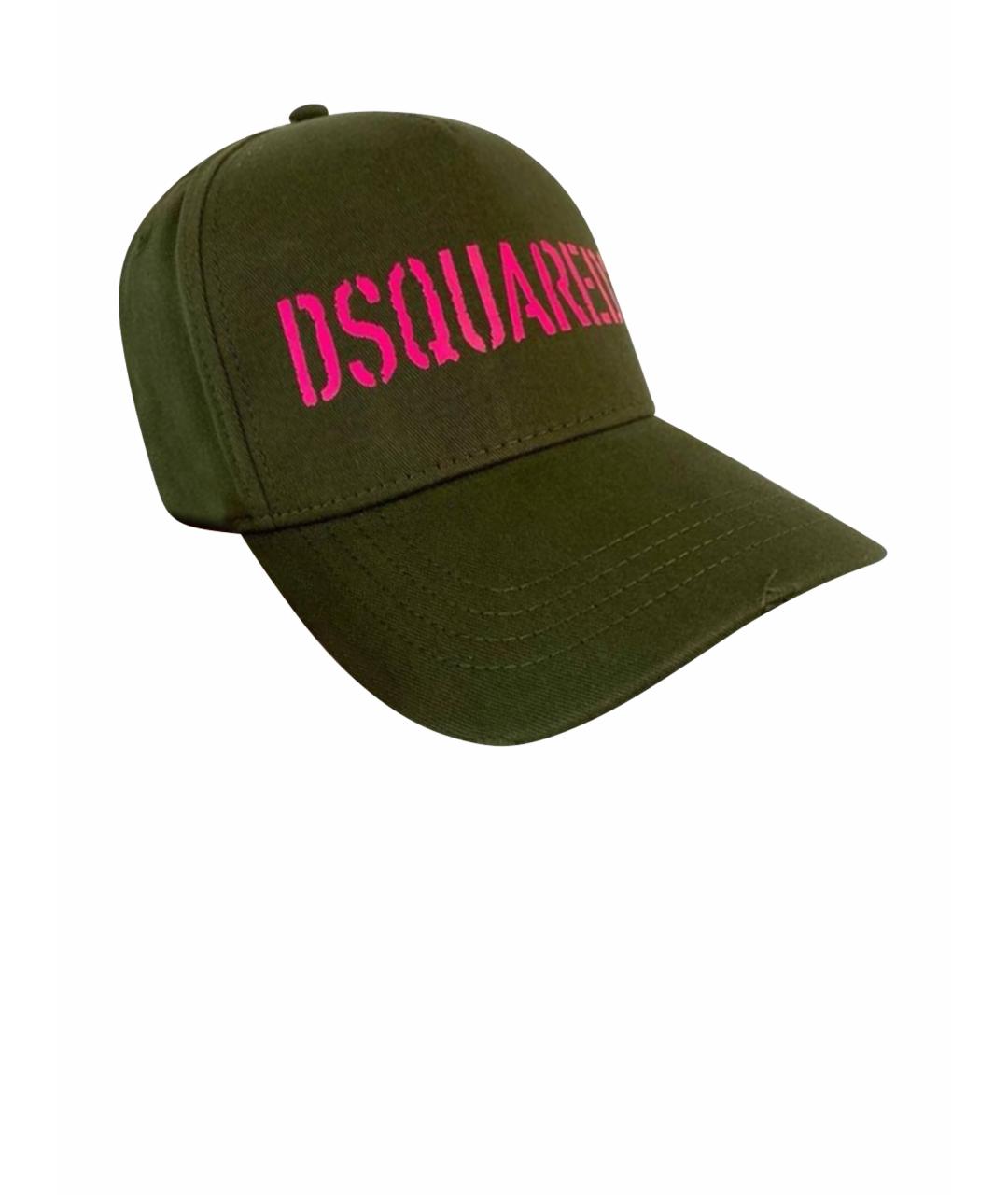 DSQUARED2 Хаки хлопковая кепка/бейсболка, фото 1
