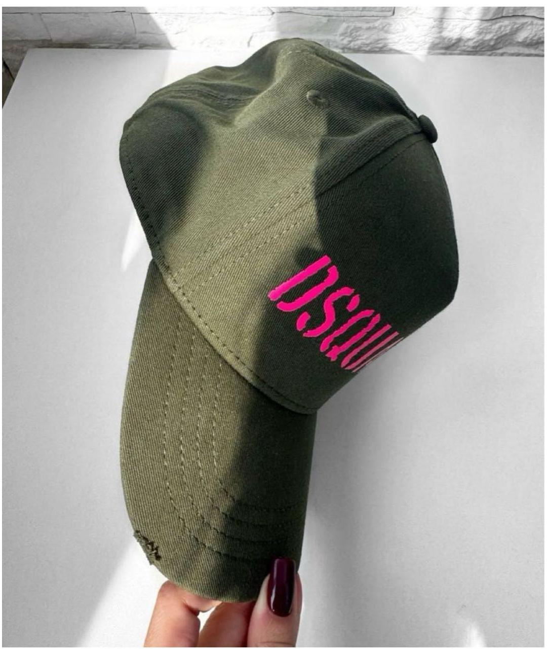 DSQUARED2 Хаки хлопковая кепка/бейсболка, фото 5