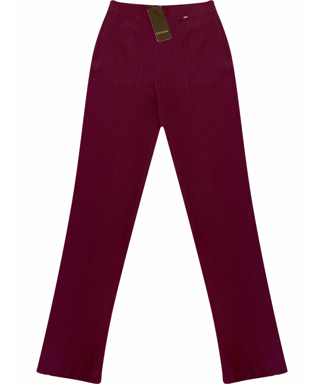 ESCADA Фиолетовые шерстяные брюки узкие, фото 1