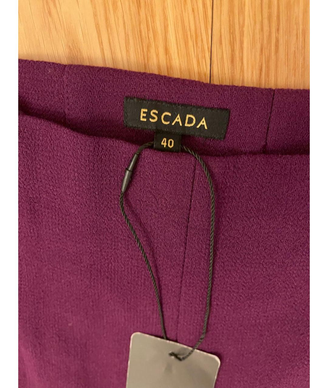 ESCADA Фиолетовые шерстяные брюки узкие, фото 2