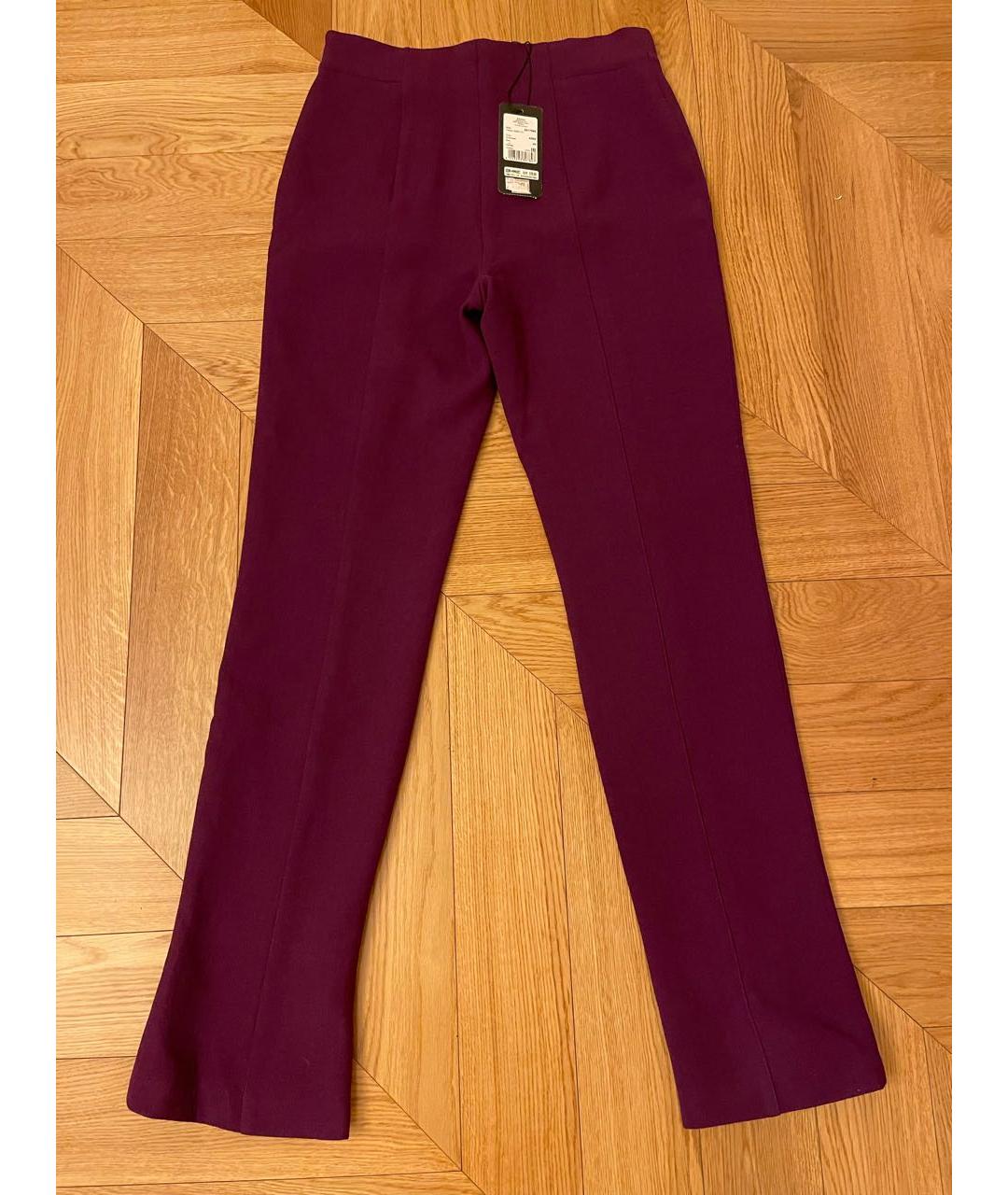 ESCADA Фиолетовые шерстяные брюки узкие, фото 6