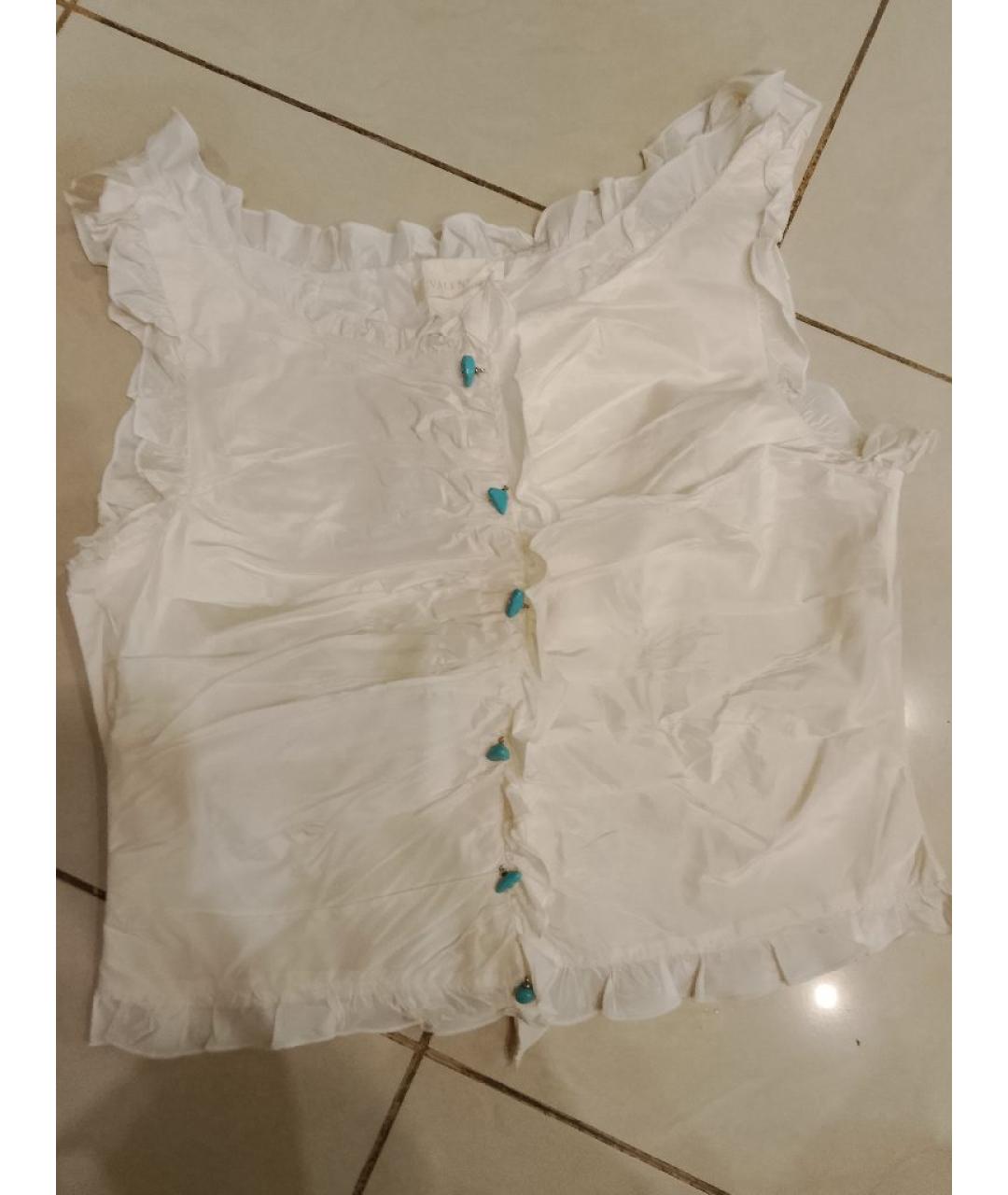 GUCCI Белая шелковая блузы, фото 4