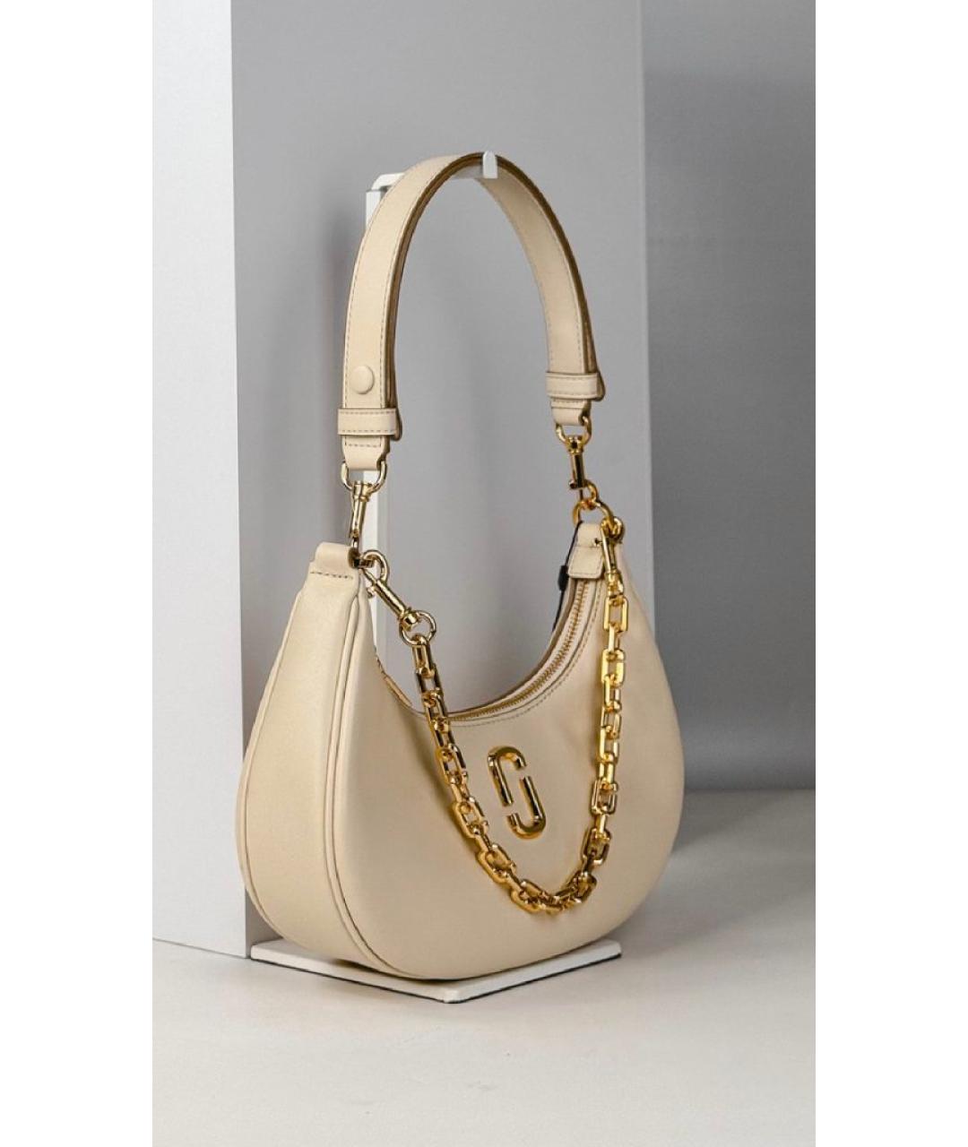 MARC JACOBS Бежевая кожаная сумка через плечо, фото 2