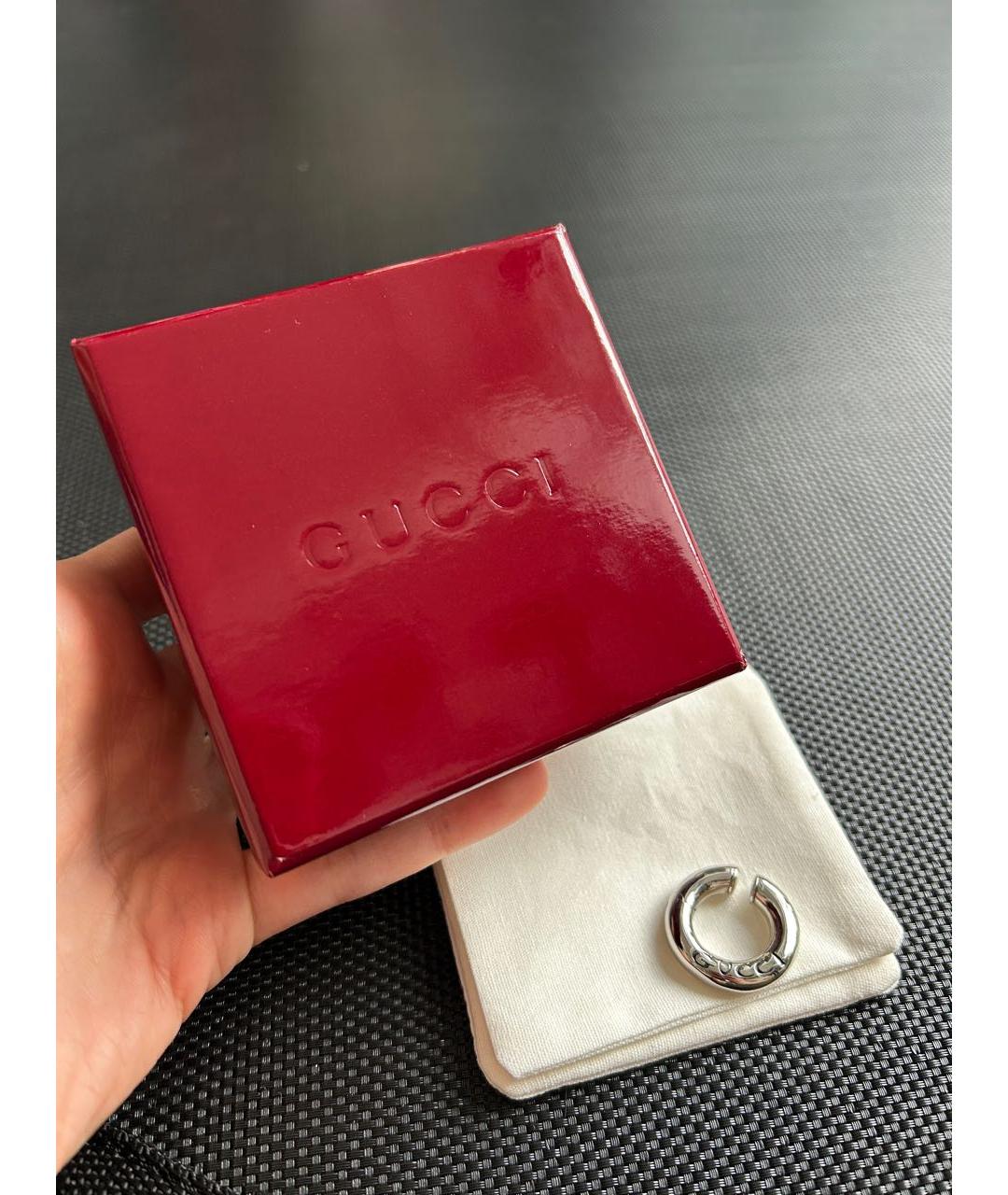 GUCCI Серебряные латунные серьги, фото 7