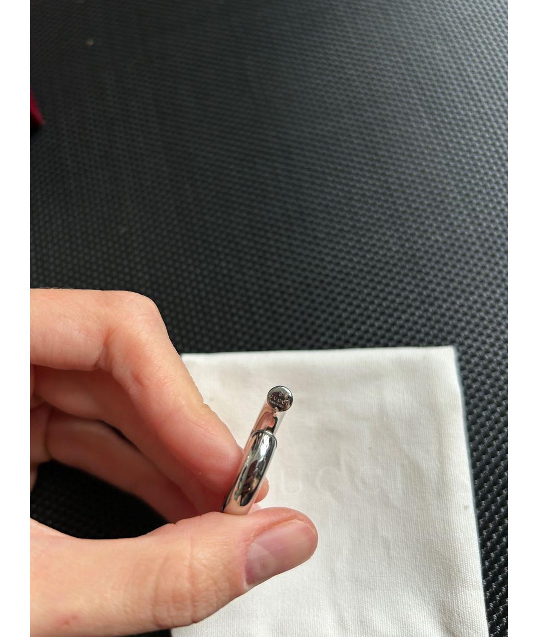 GUCCI Серебряные латунные серьги, фото 5