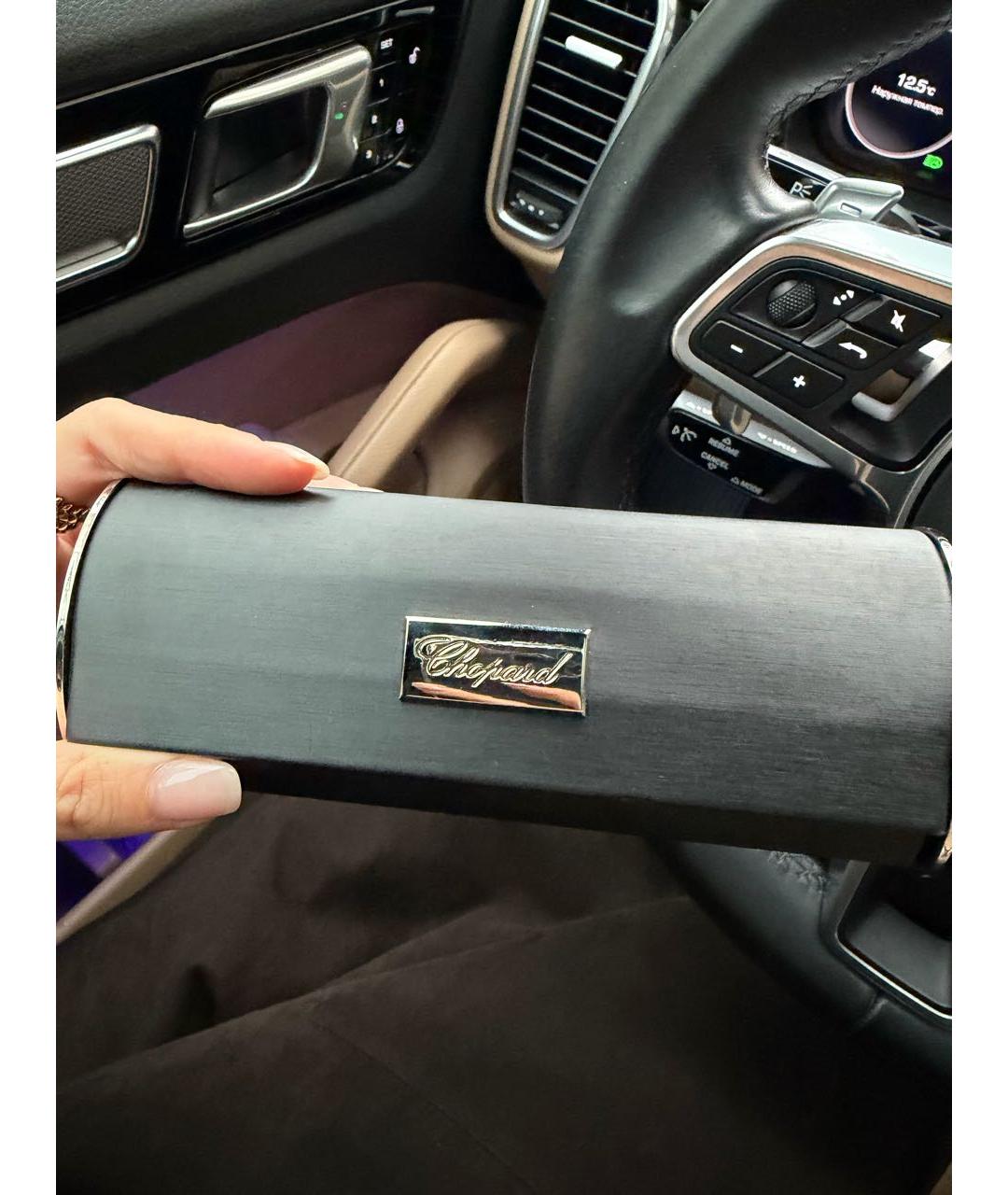 CHOPARD Черные пластиковые солнцезащитные очки, фото 4