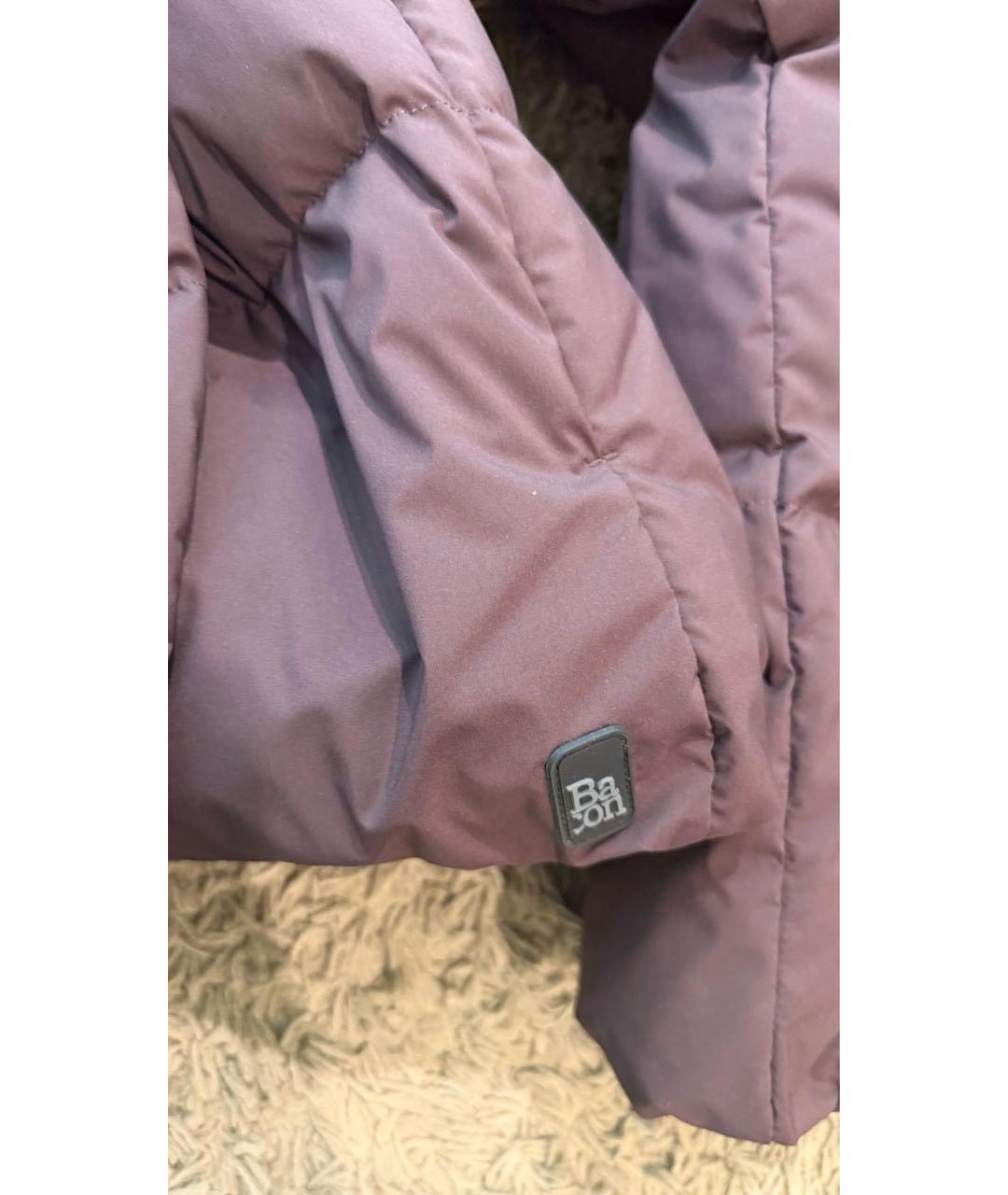 BACON Бордовый полиамидовый пуховик, фото 3