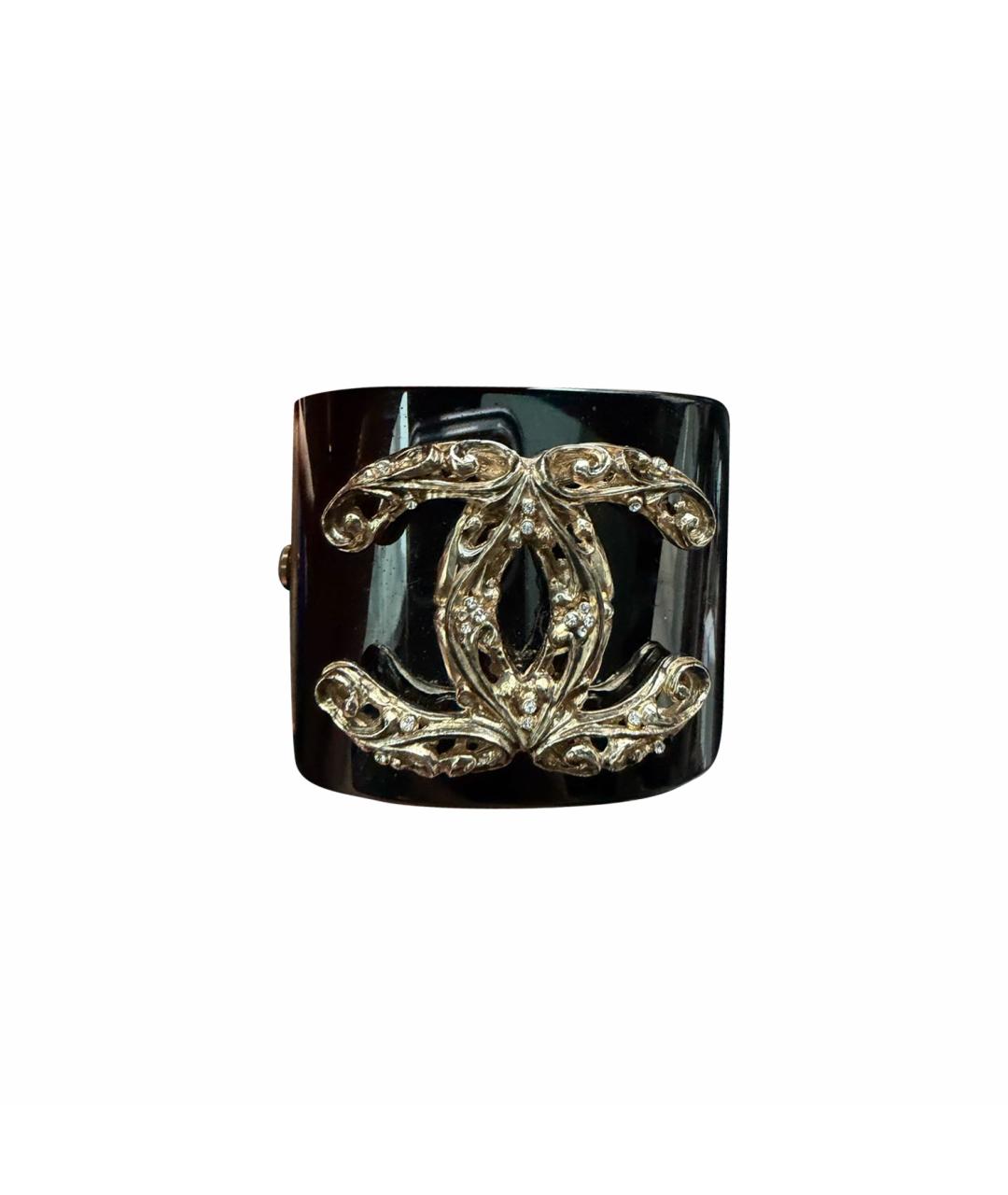 CHANEL Черный пластиковый браслет, фото 1