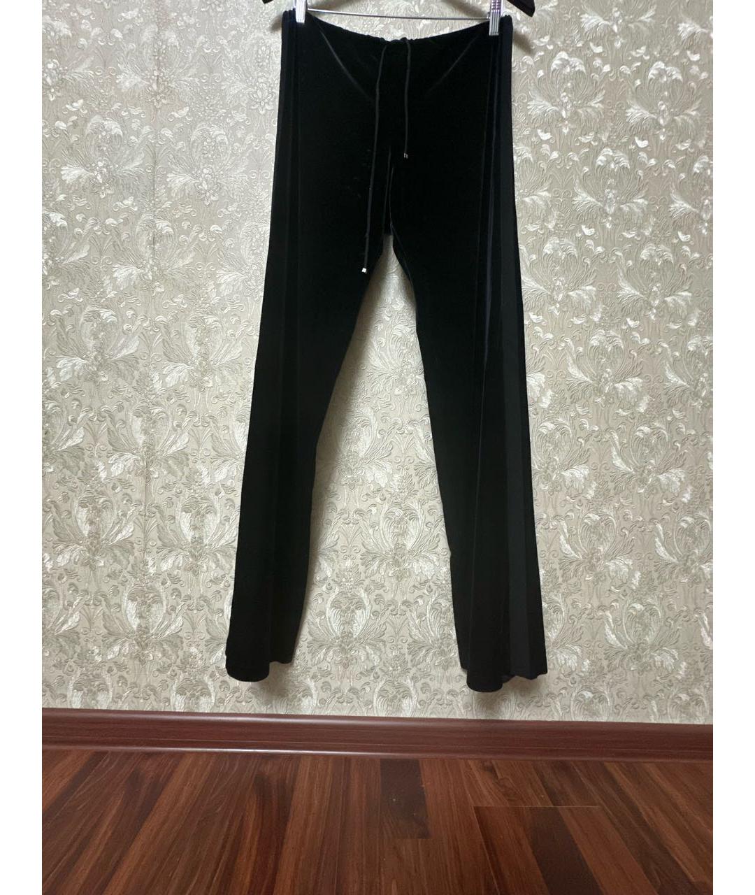 LA PERLA Черные бархатные бриджи, фото 7