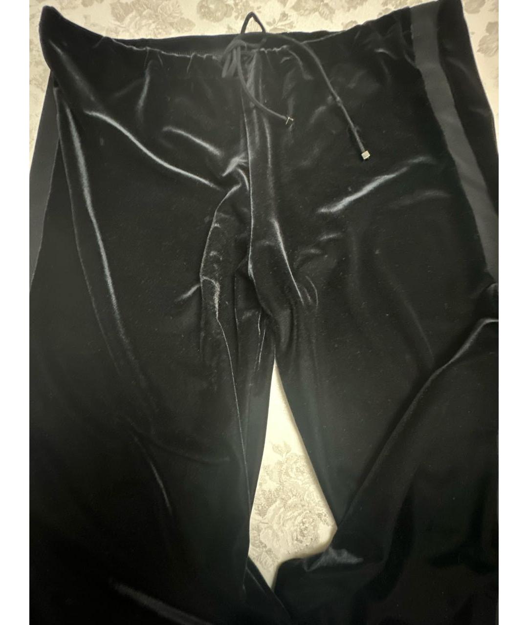 LA PERLA Черные бархатные бриджи, фото 4