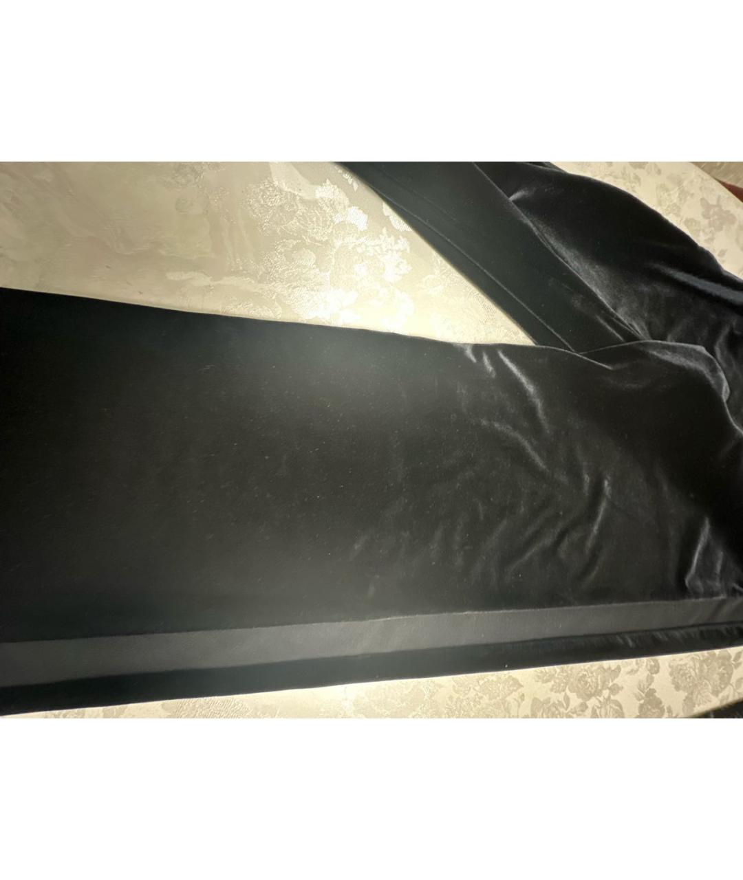 LA PERLA Черные бархатные бриджи, фото 6
