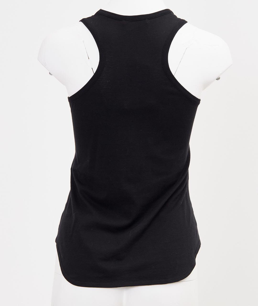 ALEXANDER MCQUEEN Черная хлопковая майка, фото 2