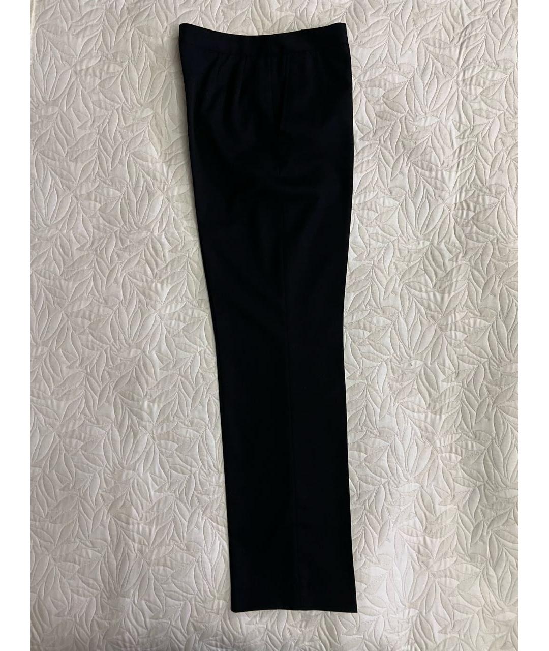 BOTTEGA VENETA Черные шерстяные прямые брюки, фото 4