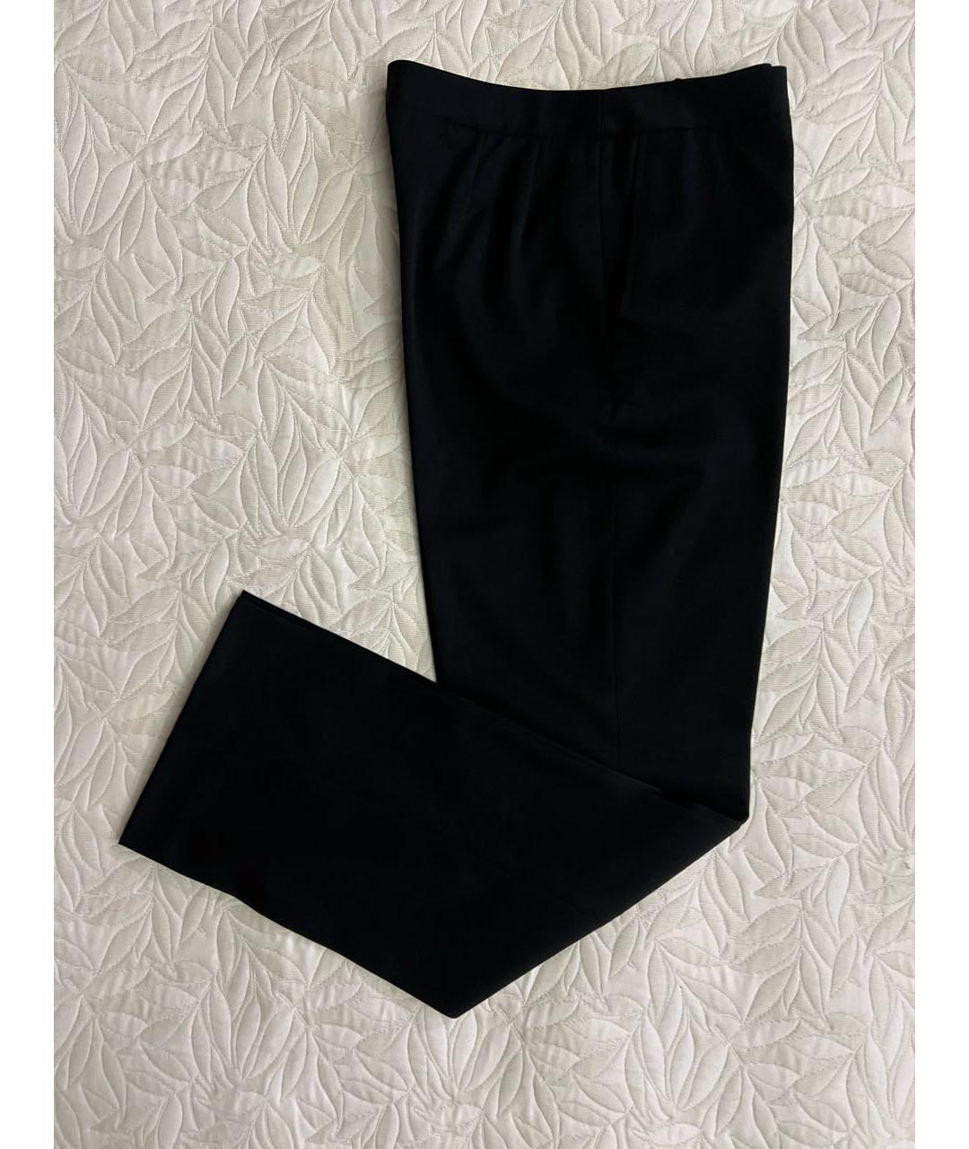 BOTTEGA VENETA Черные шерстяные прямые брюки, фото 6