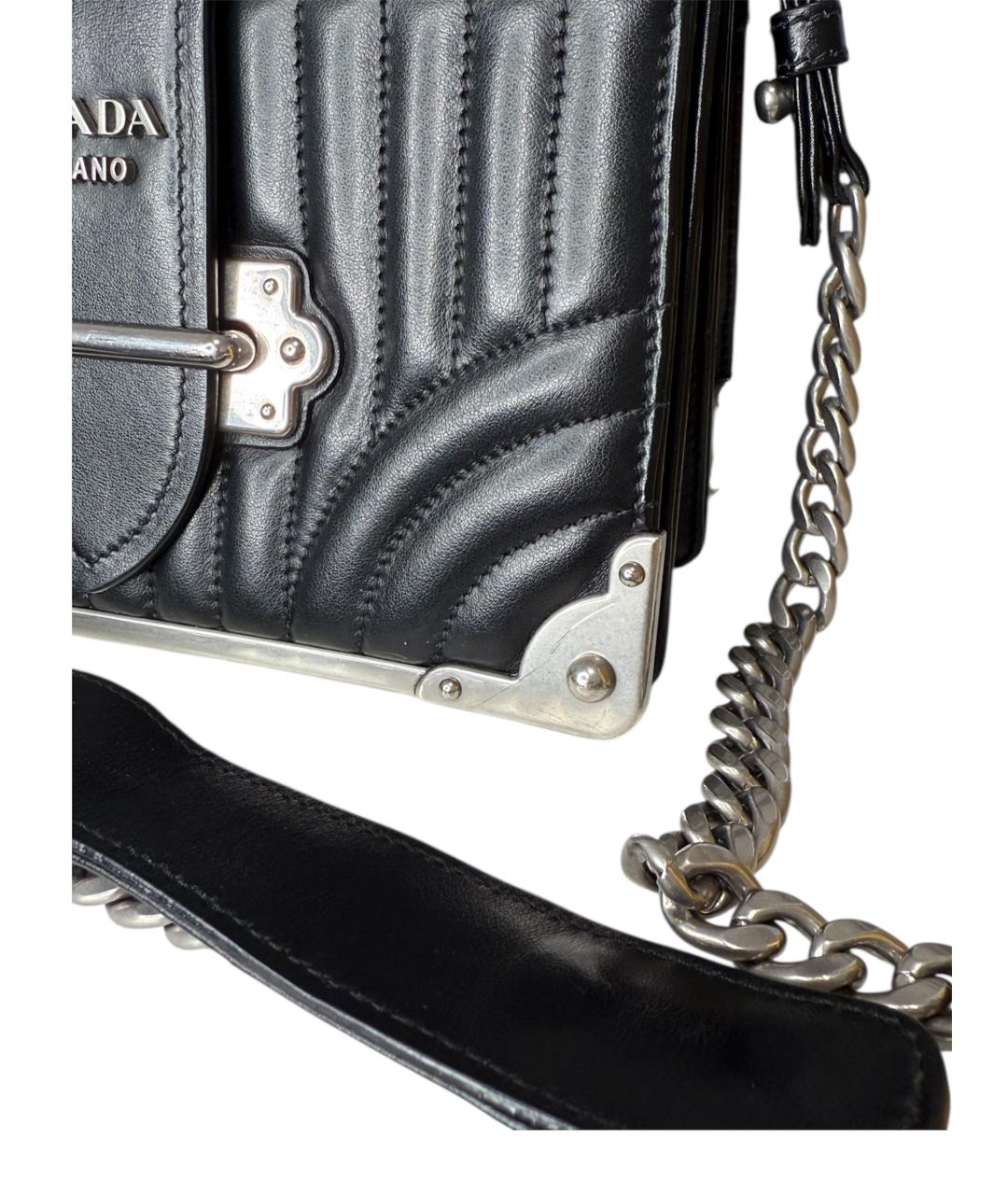 PRADA Черная кожаная сумка через плечо, фото 2