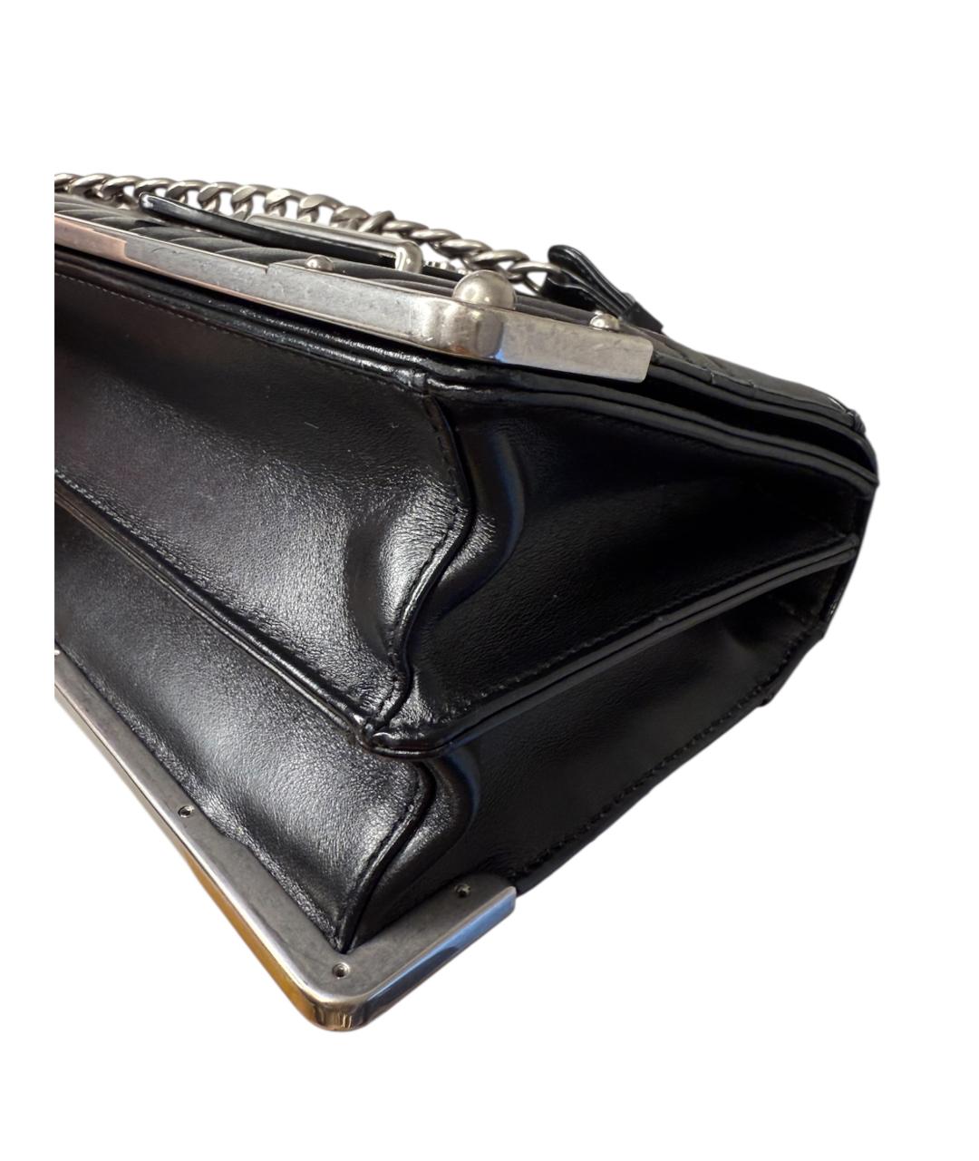 PRADA Черная кожаная сумка через плечо, фото 4