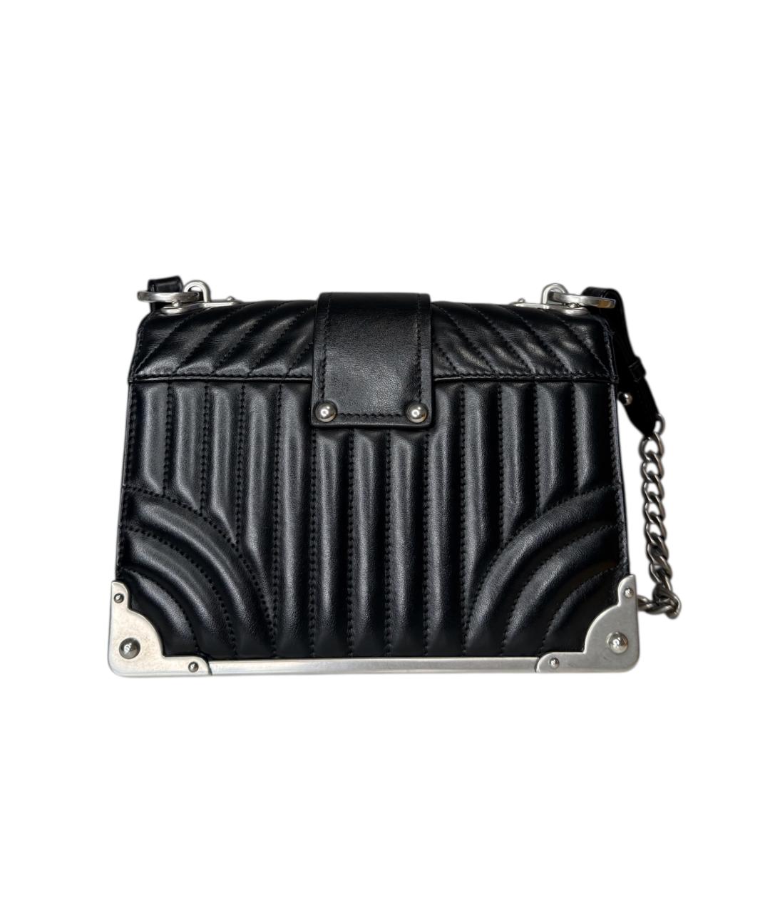 PRADA Черная кожаная сумка через плечо, фото 6