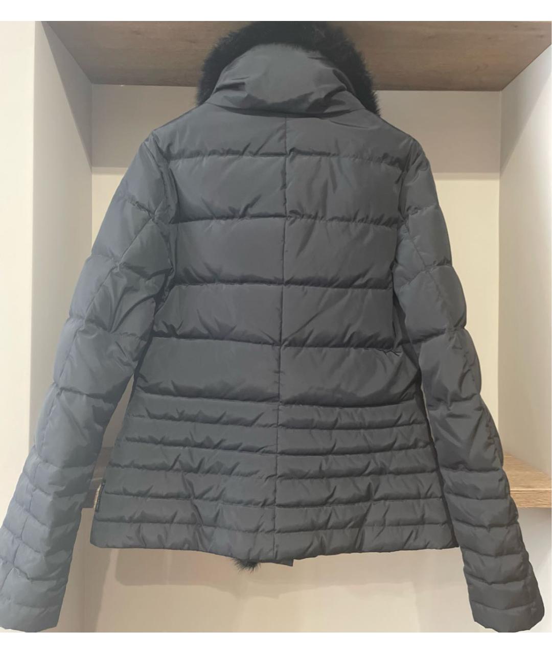 ARMANI JEANS Черный полиамидовый пуховик, фото 2