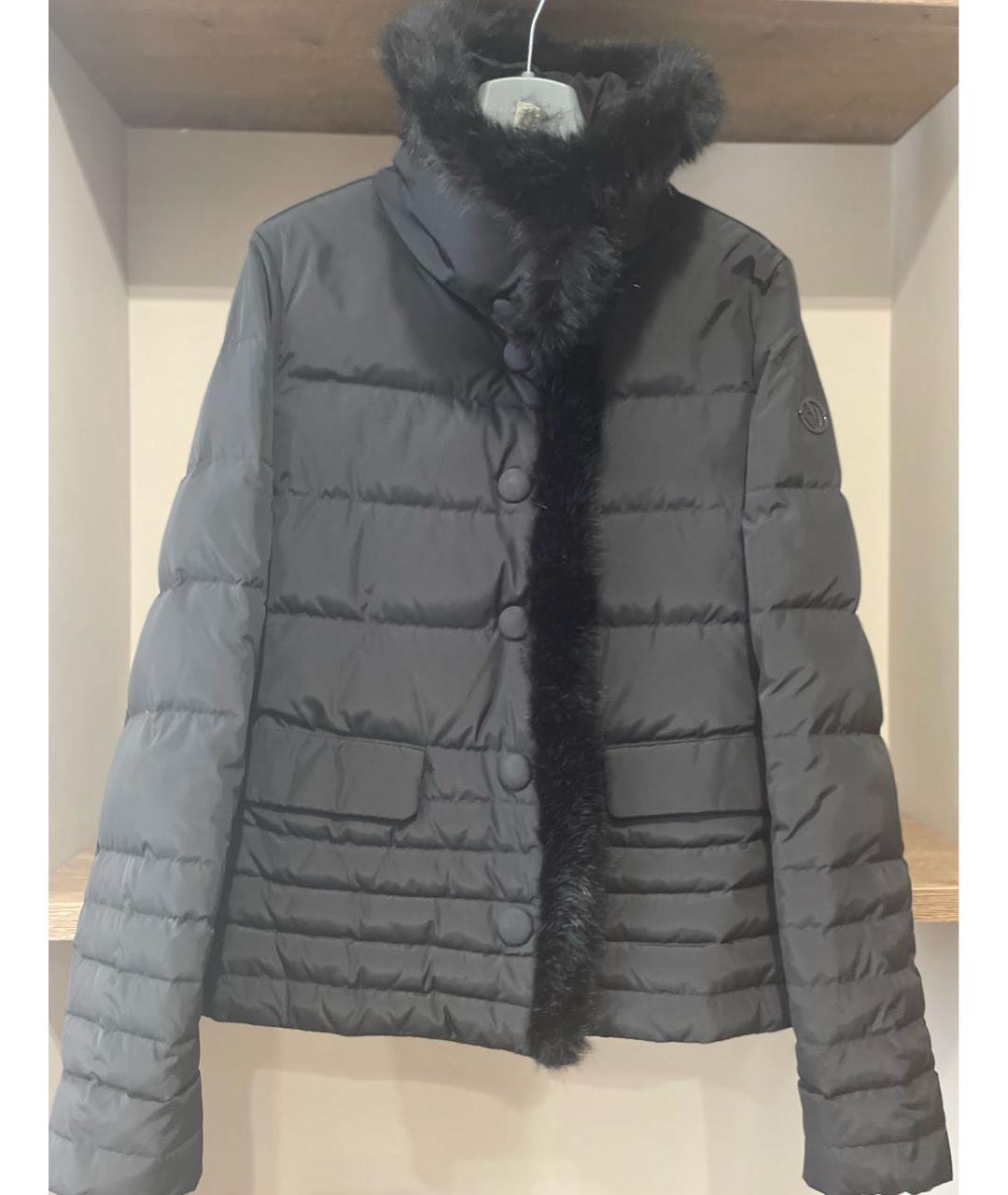 ARMANI JEANS Черный полиамидовый пуховик, фото 3