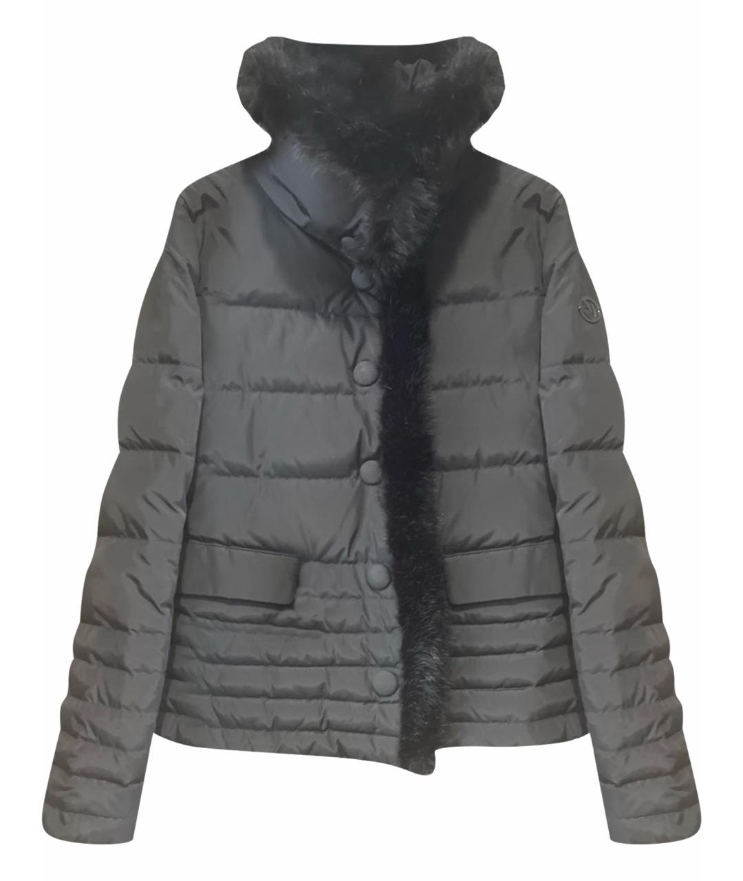 ARMANI JEANS Черный полиамидовый пуховик, фото 1