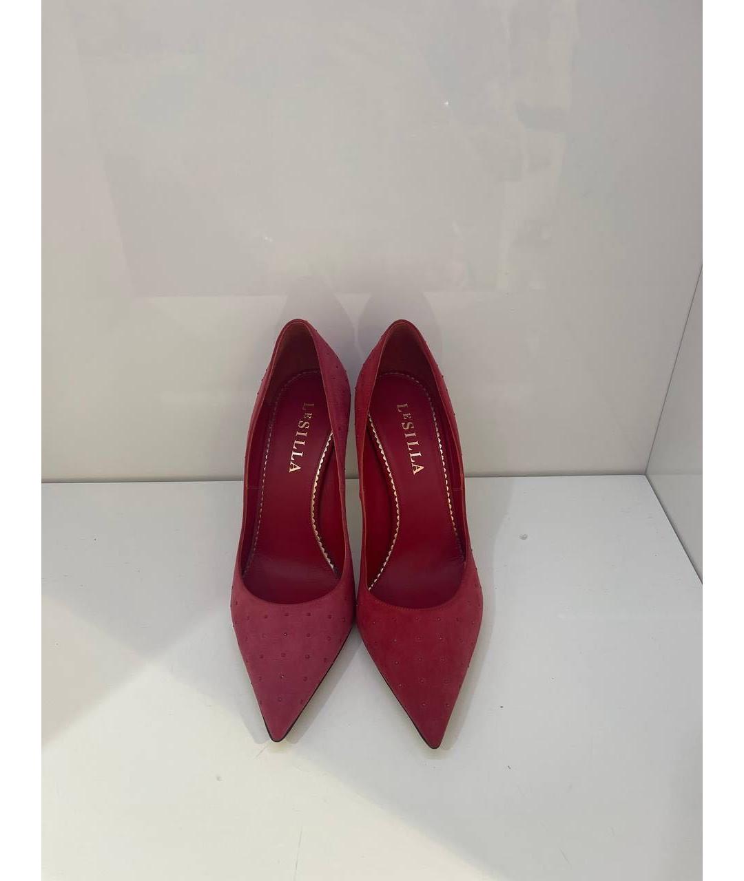 LE SILLA Красные замшевые туфли, фото 2