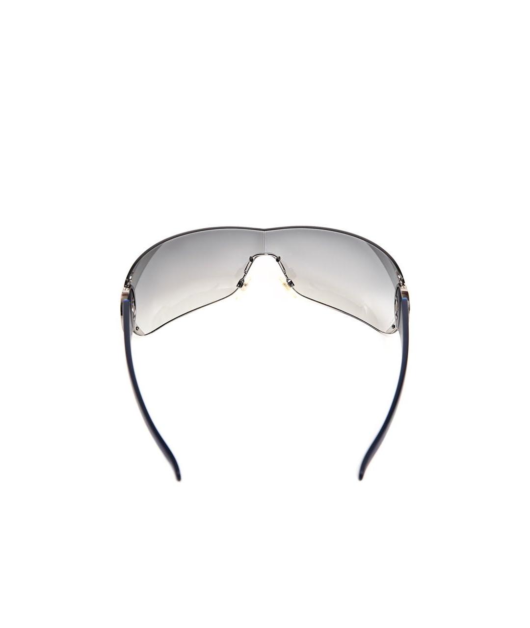 CHANEL Темно-синие пластиковые солнцезащитные очки, фото 6