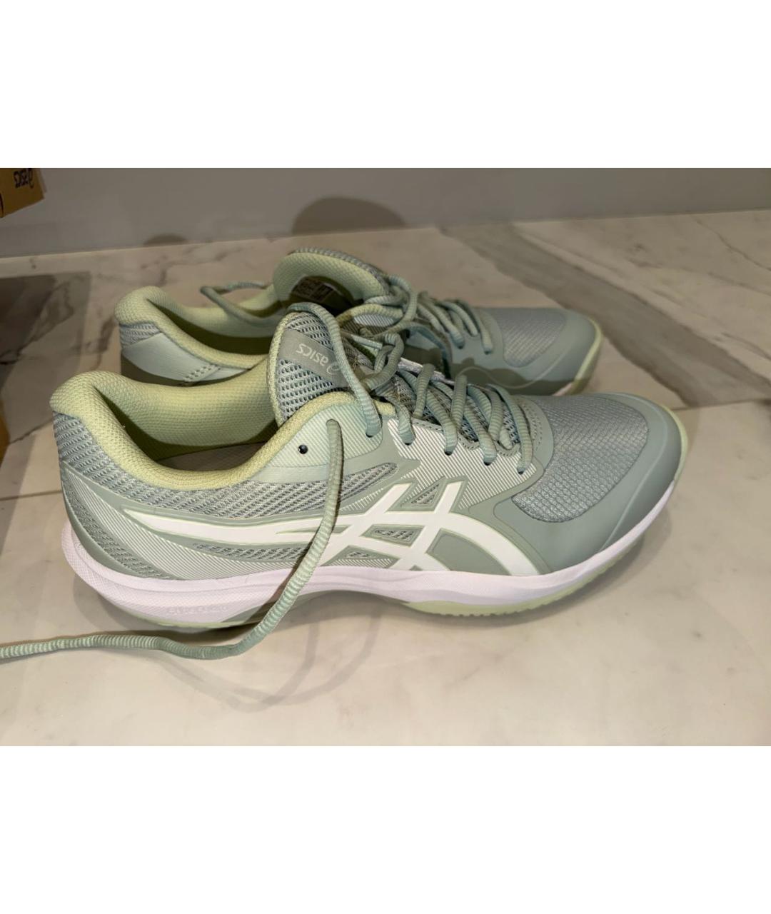 ASICS Зеленые текстильные низкие кроссовки / кеды, фото 9