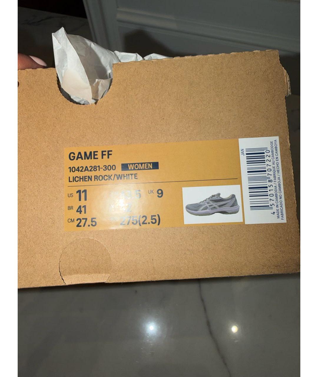 ASICS Зеленые текстильные низкие кроссовки / кеды, фото 5