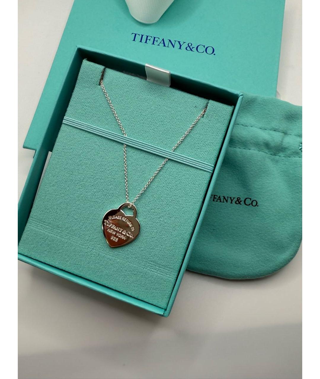 TIFFANY&CO Бирюзовая серебряная подвеска, фото 5