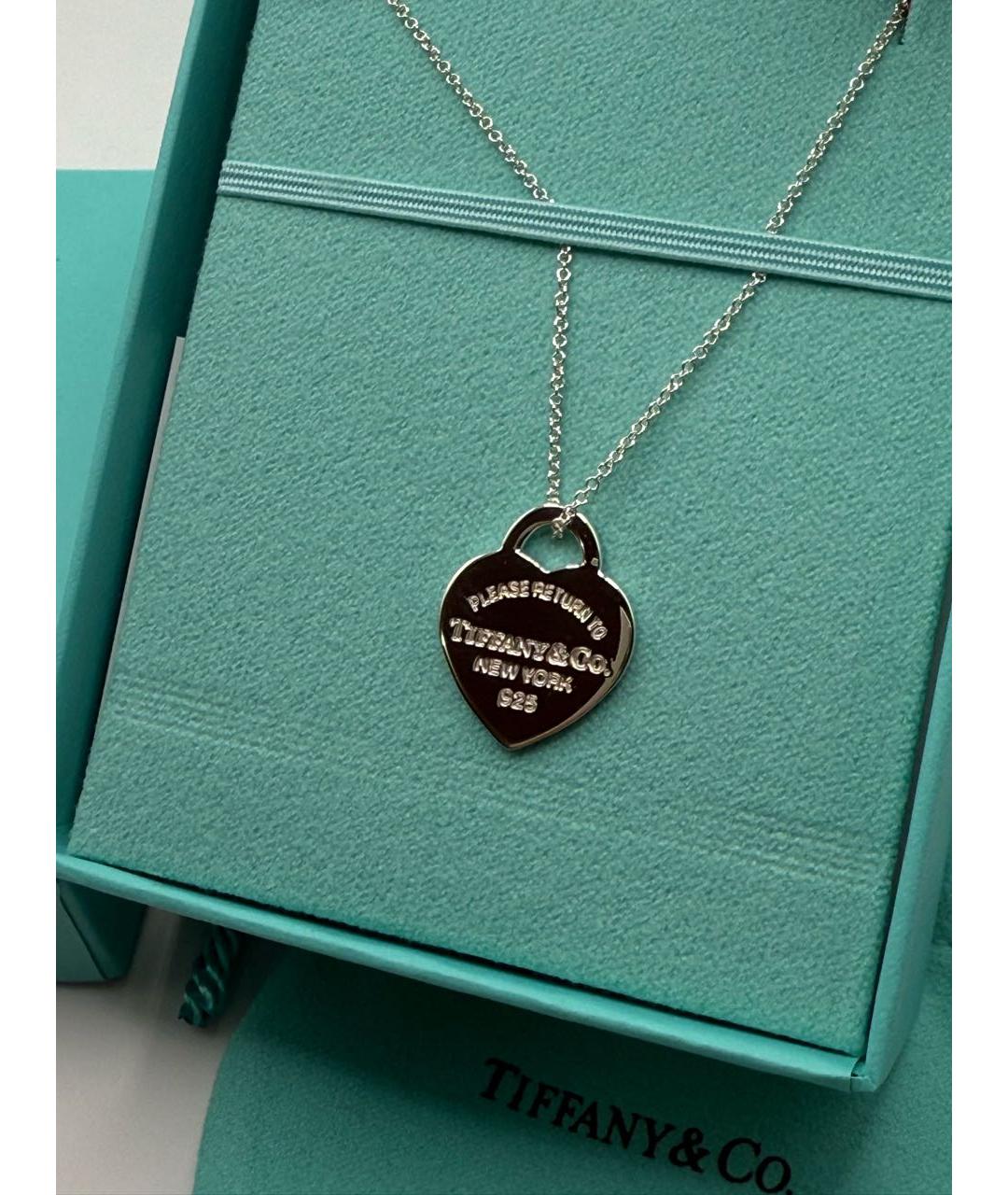 TIFFANY&CO Бирюзовая серебряная подвеска, фото 9