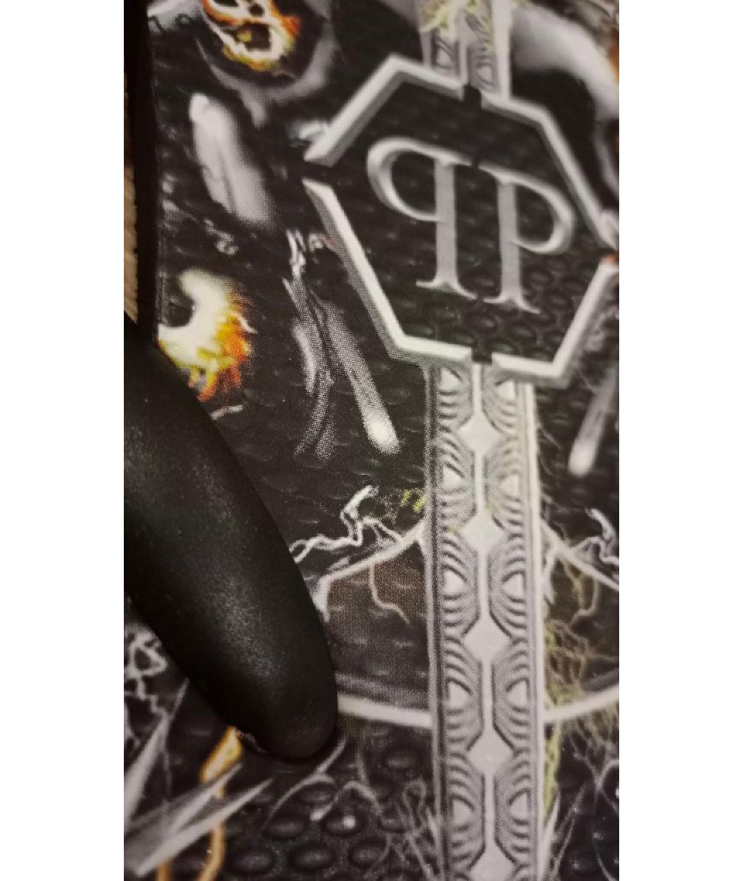 PHILIPP PLEIN Мульти неопреновые шлепанцы, фото 8