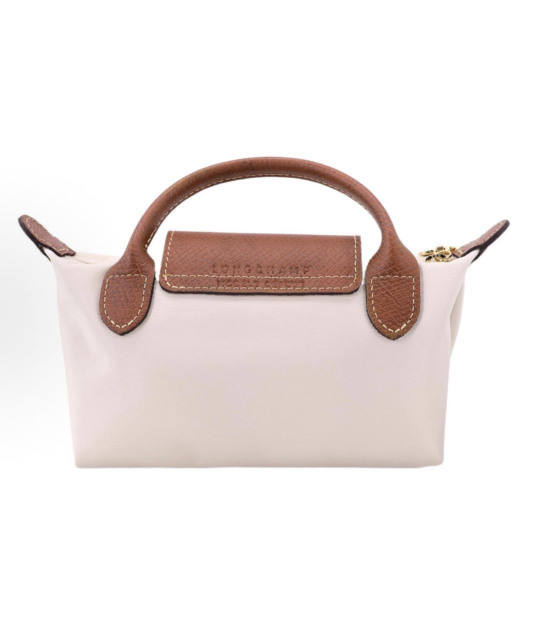 LONGCHAMP Бежевая тканевая сумка тоут, фото 3