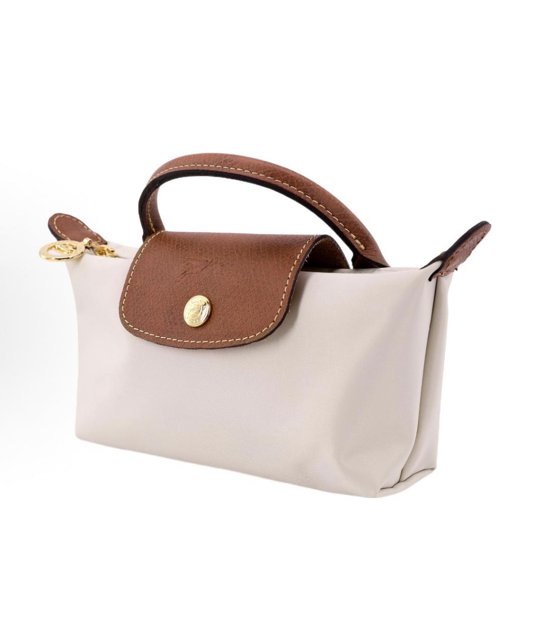 LONGCHAMP Бежевая тканевая сумка тоут, фото 2