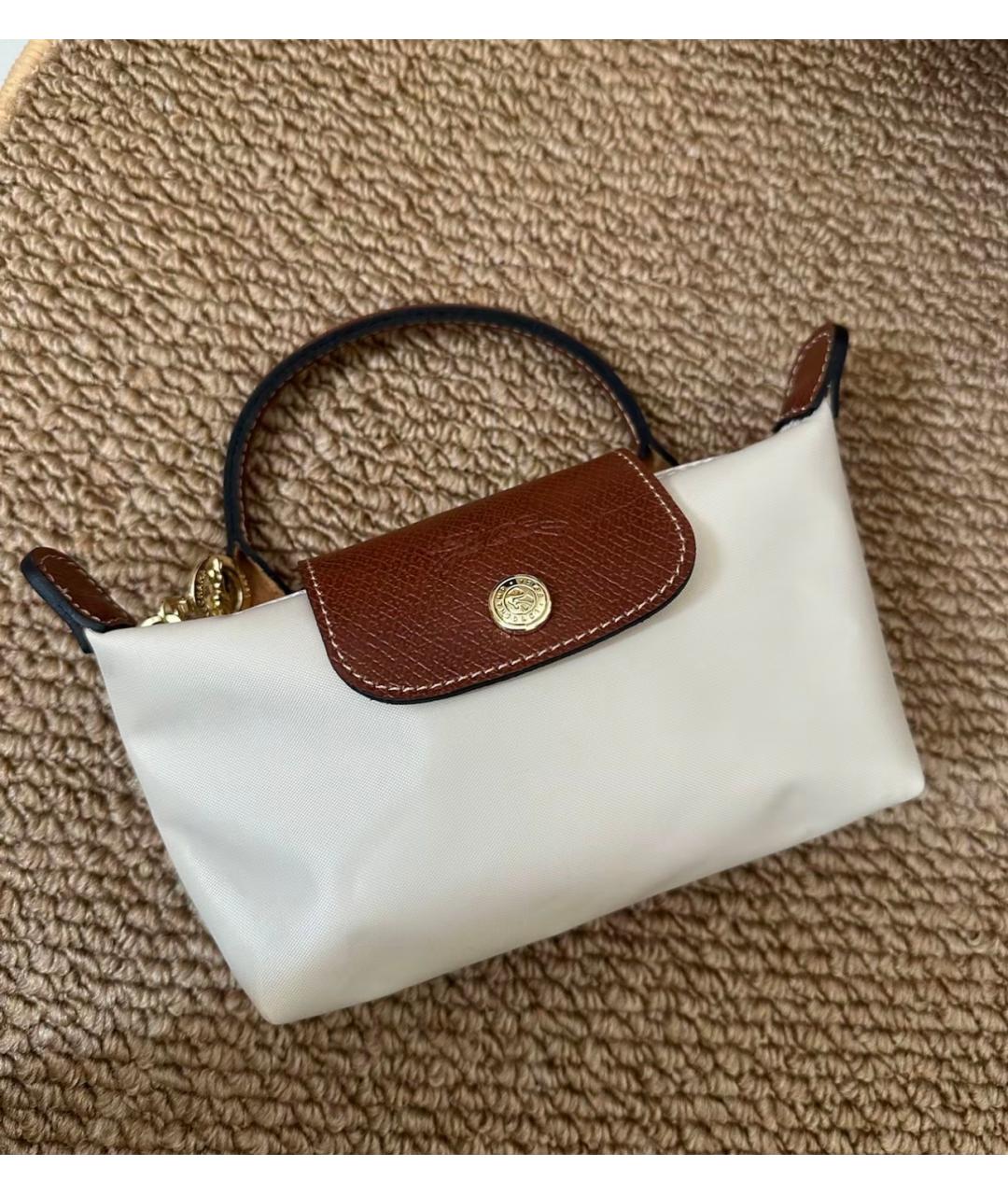 LONGCHAMP Бежевая тканевая сумка тоут, фото 4