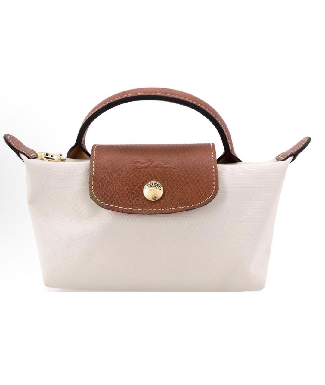 LONGCHAMP Бежевая тканевая сумка тоут, фото 6