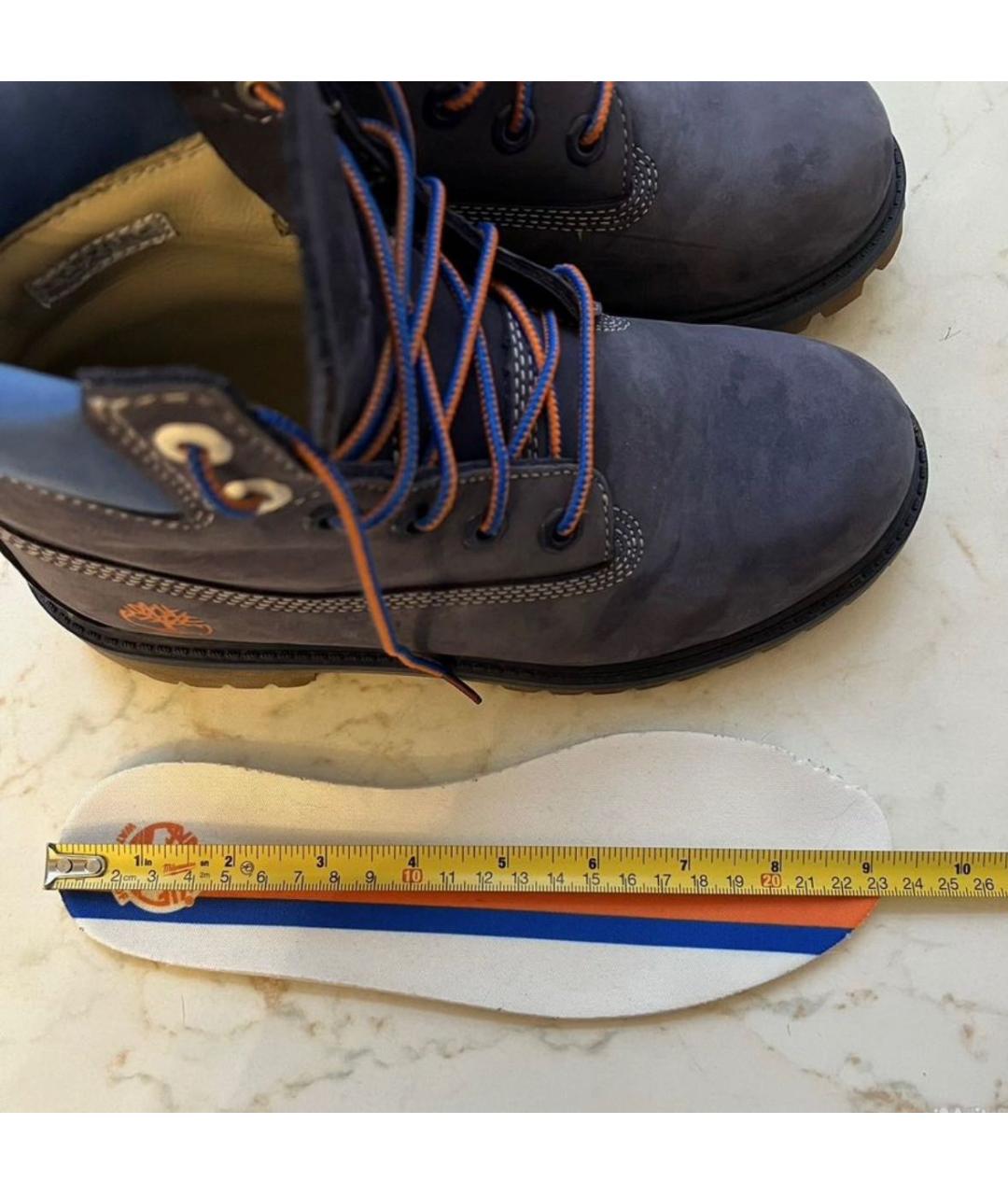 TIMBERLAND KIDS Синие нубуковые ботинки, фото 8