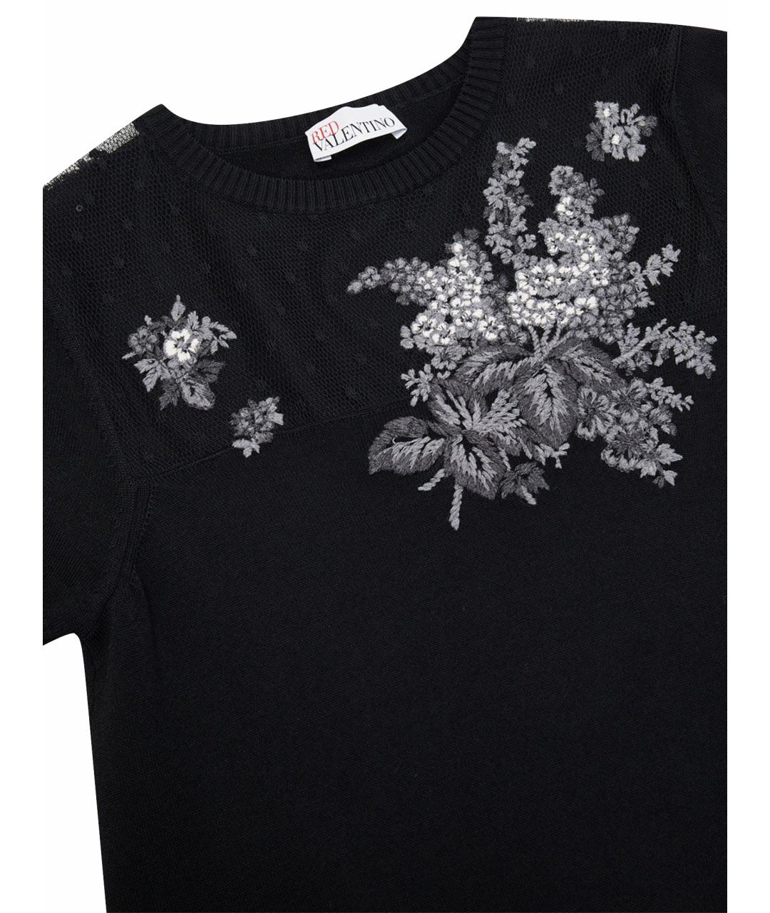 VALENTINO Черное вискозное вечернее платье, фото 5