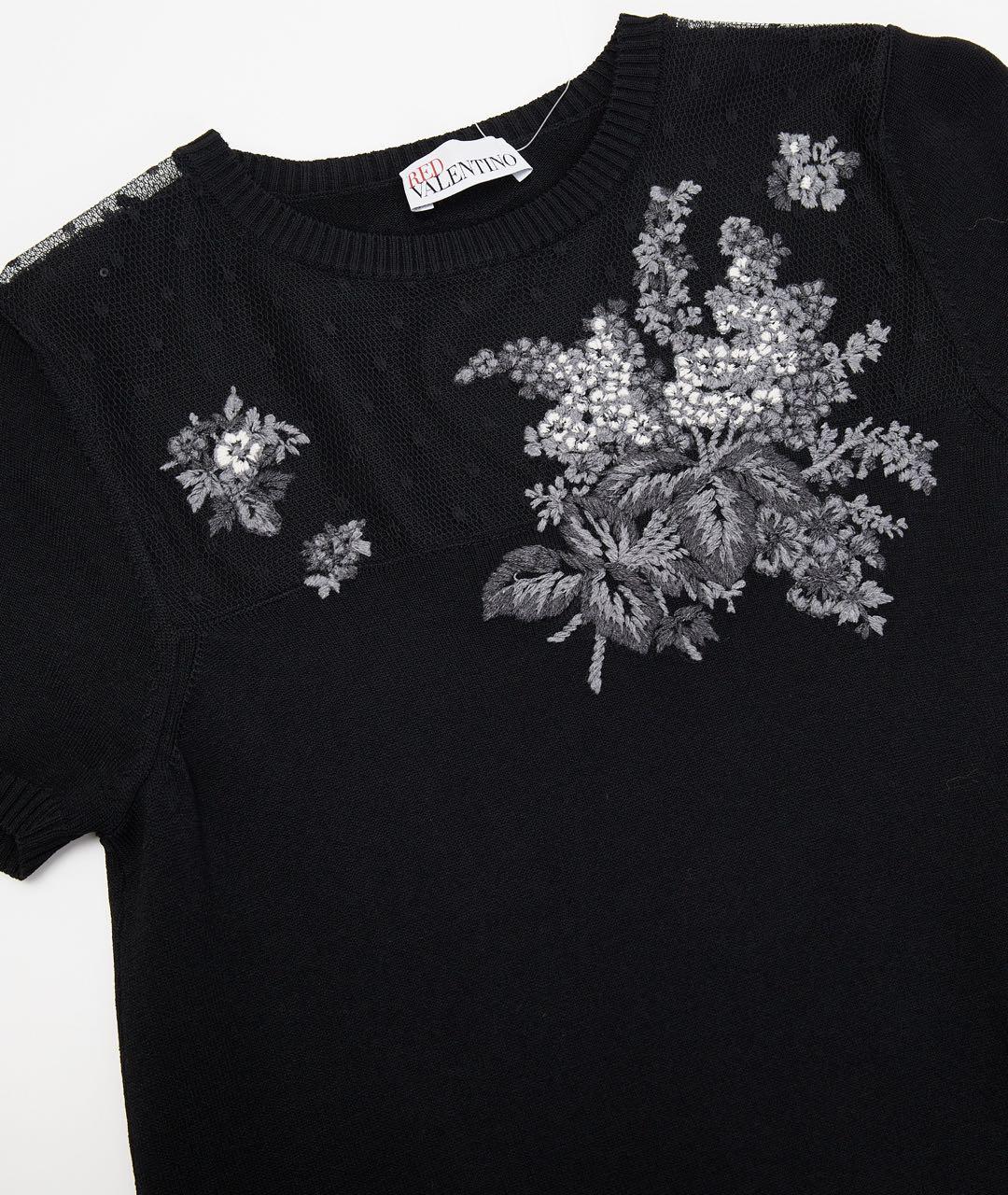 VALENTINO Черное вискозное вечернее платье, фото 3